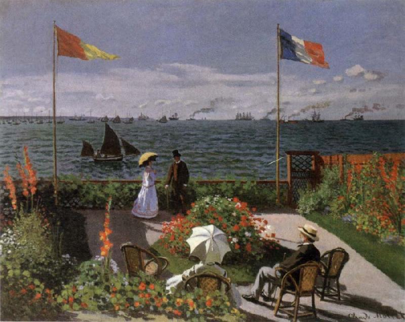 Claude Monet Terrace at Sainte-Adresse Germany oil painting art